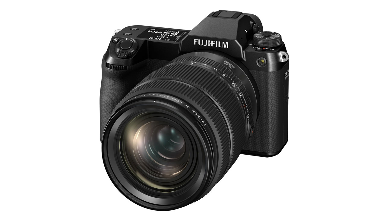 FUJIFILM GFX100Sの全体（レンズ付き）