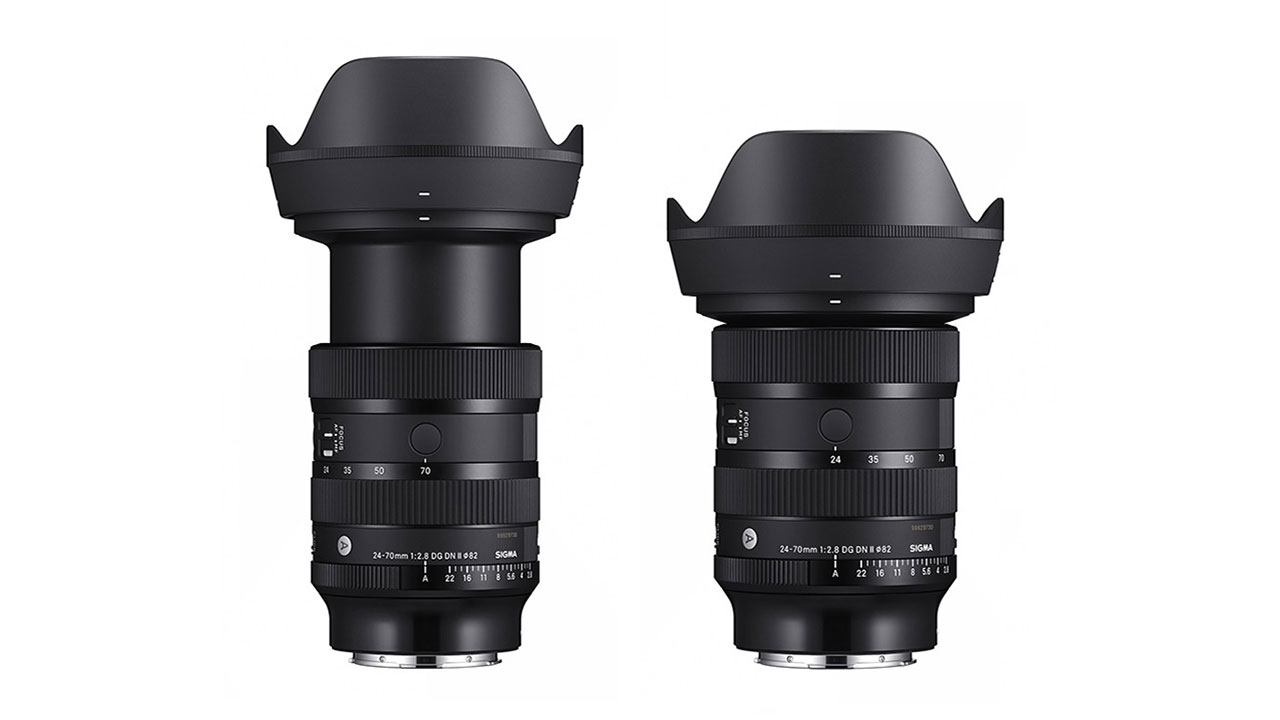 シグマ 24-70mm F2.8 DG DN II [ソニーE用]の縦向き（正面）